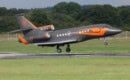 PH-DTF Falcon 900EX arriving at Southampton