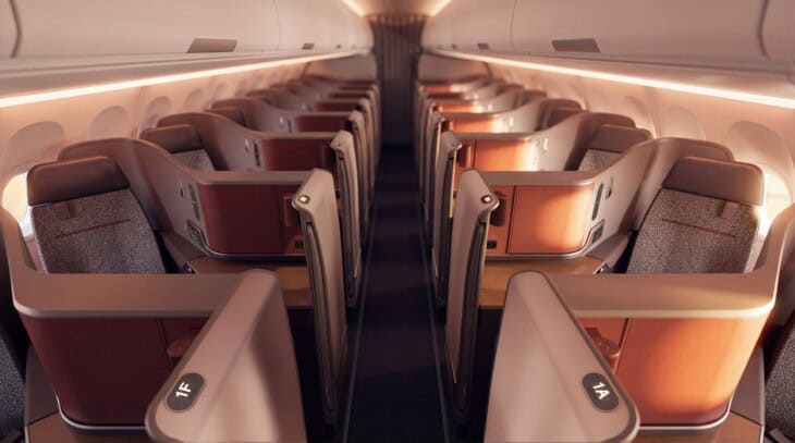 Qantas Airbus A321XLR Cabin Overview