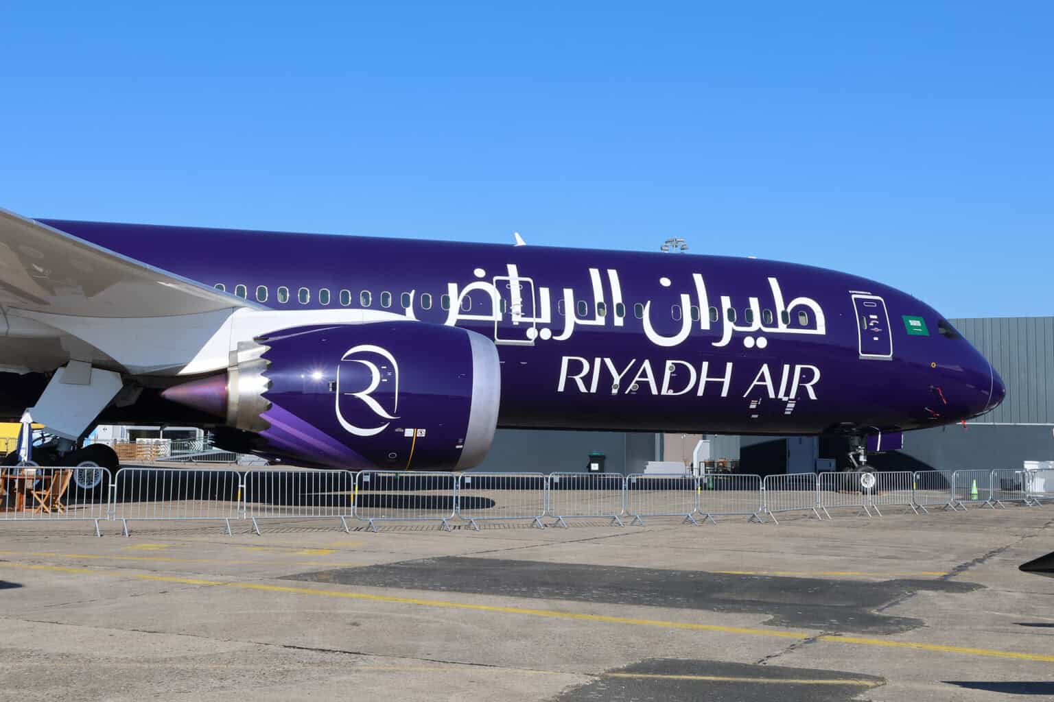 Riyadh Air Boeing 787 9 Dreamliner at the 2023 Paris airshow