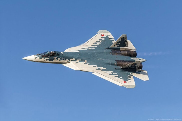 Su 57 at MAKS 2019