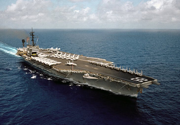 USS America underway on 24 April 1983