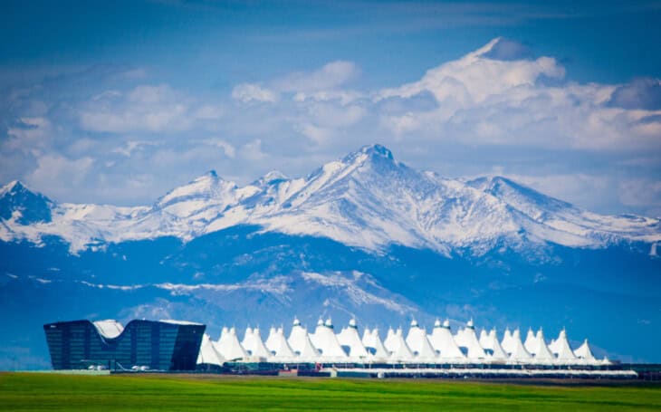 View of Denver Airport and Westin Hotel