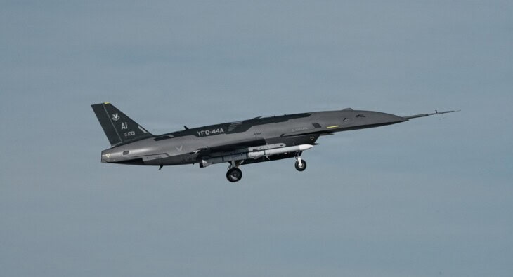 YFQ 44A armed with AIM 120 AMRAAMs