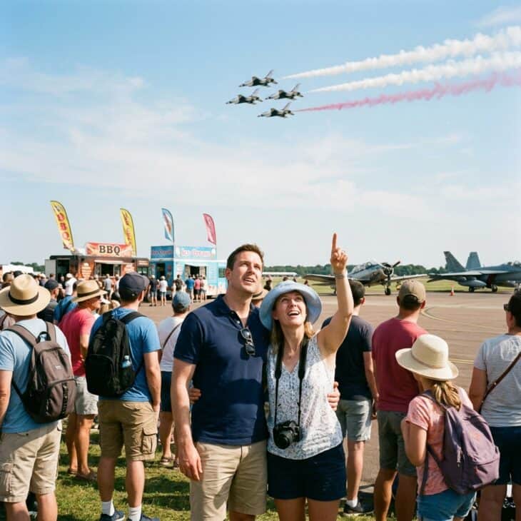 An air show turns one afternoon into food trucks, static aircraft, and a full aerobatic display.