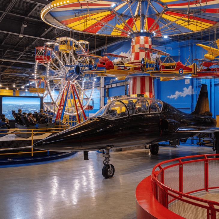 The Air Zoo pairs full-motion rides with a rare two-seat Blackbird.
