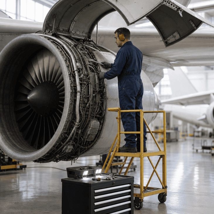 An FAA airframe and powerplant certificate is the key credential for hands-on aircraft work.