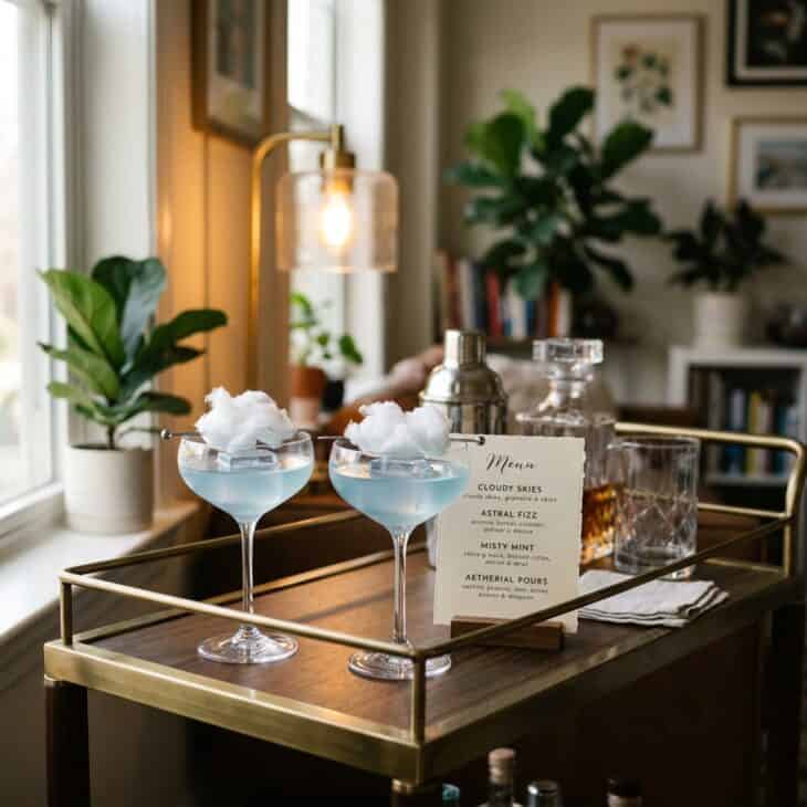 Three cocktails named for climb, cruise, and final approach make an easy themed menu.