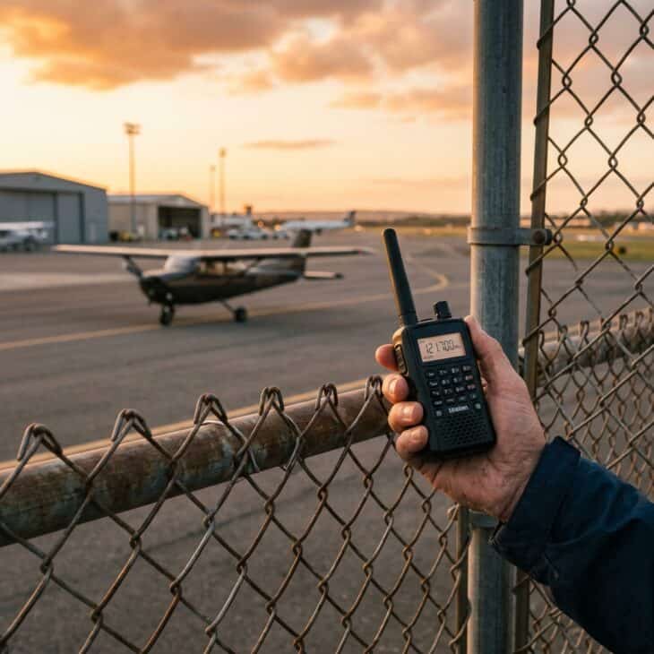 A handheld scanner turns plane spotting from watching into listening in on the action.