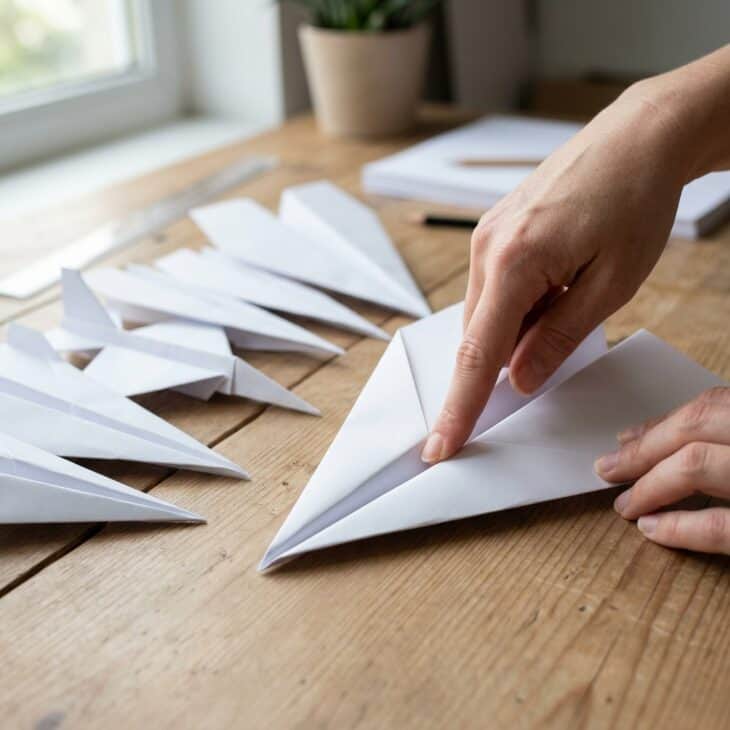 Small changes in a fold change how far a paper plane actually flies.