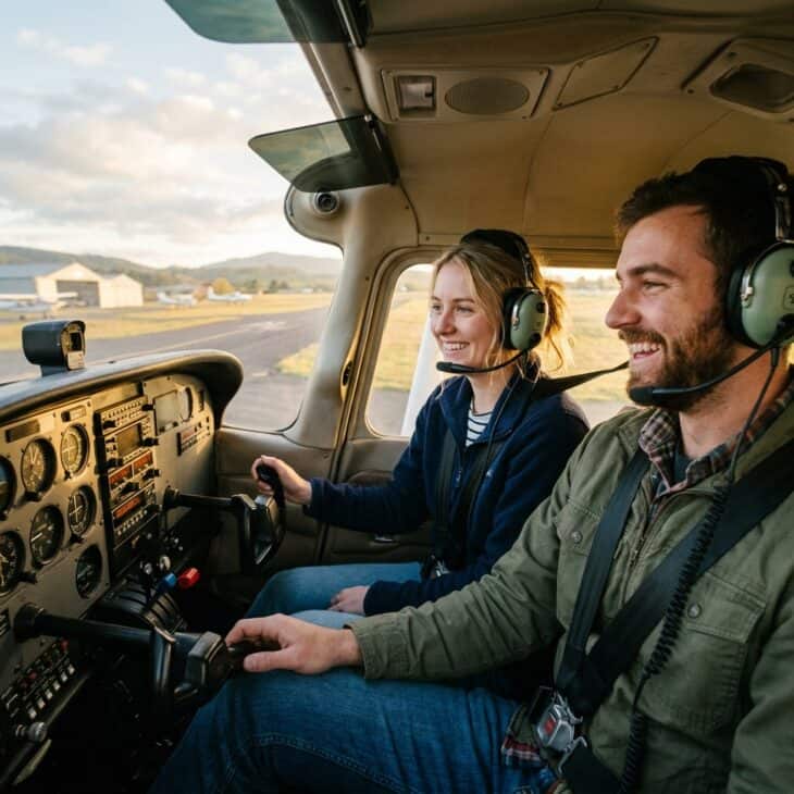 A discovery flight is the one date on this list where you actually leave the ground together.