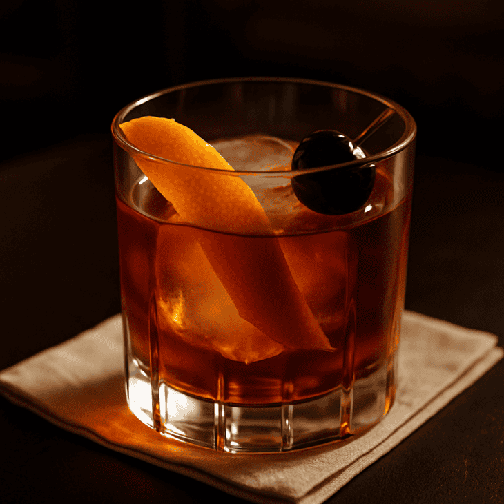 A large single ice cube keeps a first class old fashioned cold without watering it down fast.