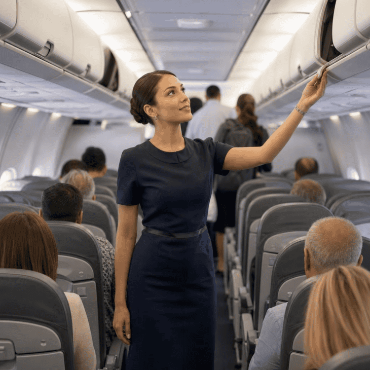 The role is built around safety, with cabin service the visible part of the day.