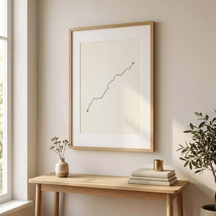A route built around a real flight carries more meaning than generic aviation art.