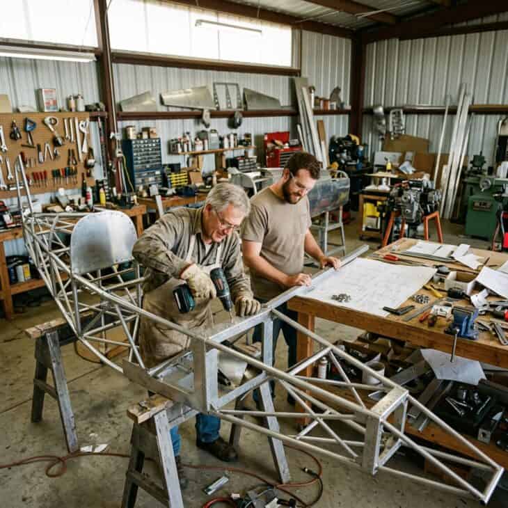 Homebuilt aircraft projects often take years and rely on the wider community for know-how.