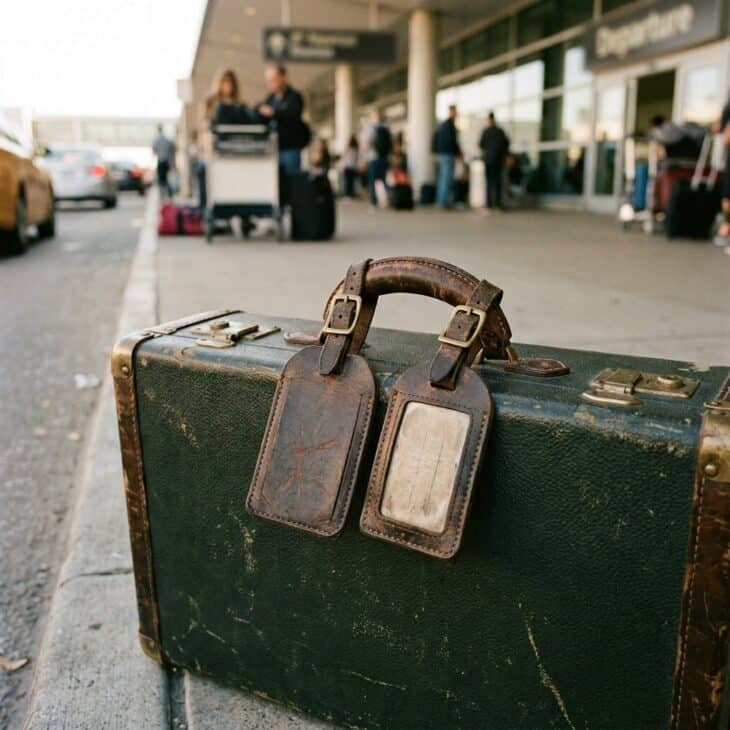 Real leather tags make a suitcase easier to spot and a lot nicer to look at on the carousel.