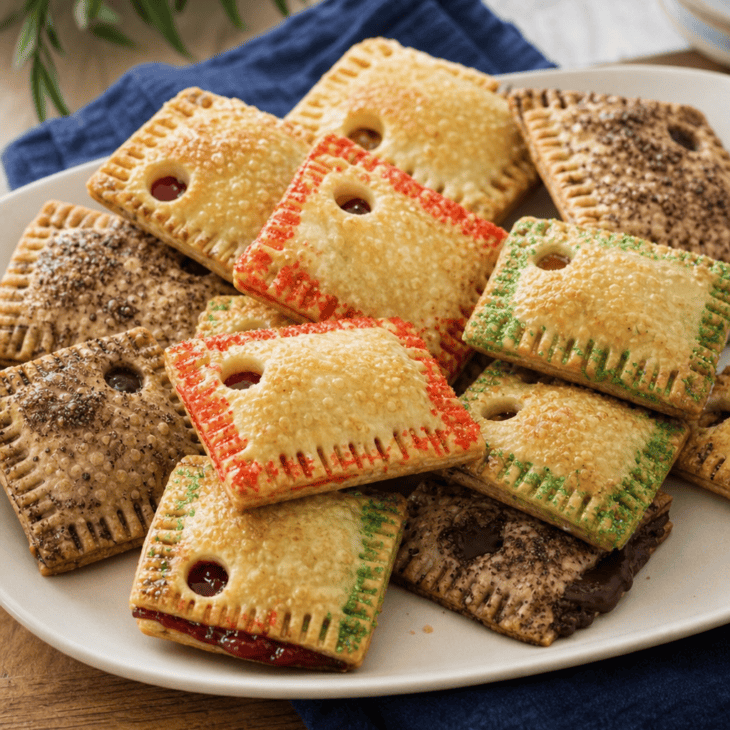 A clipped corner turns a sturdy hand pie into an edible luggage tag.