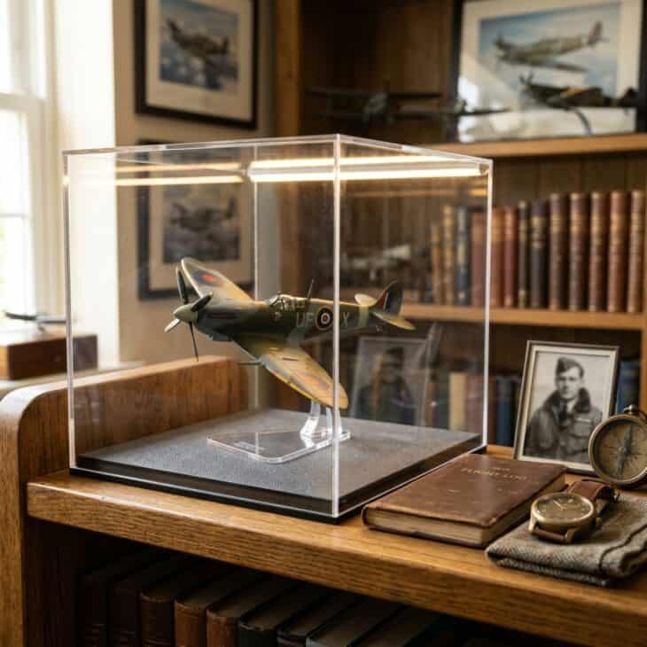 A proper case protects a model's paint and detail far longer than an open shelf.