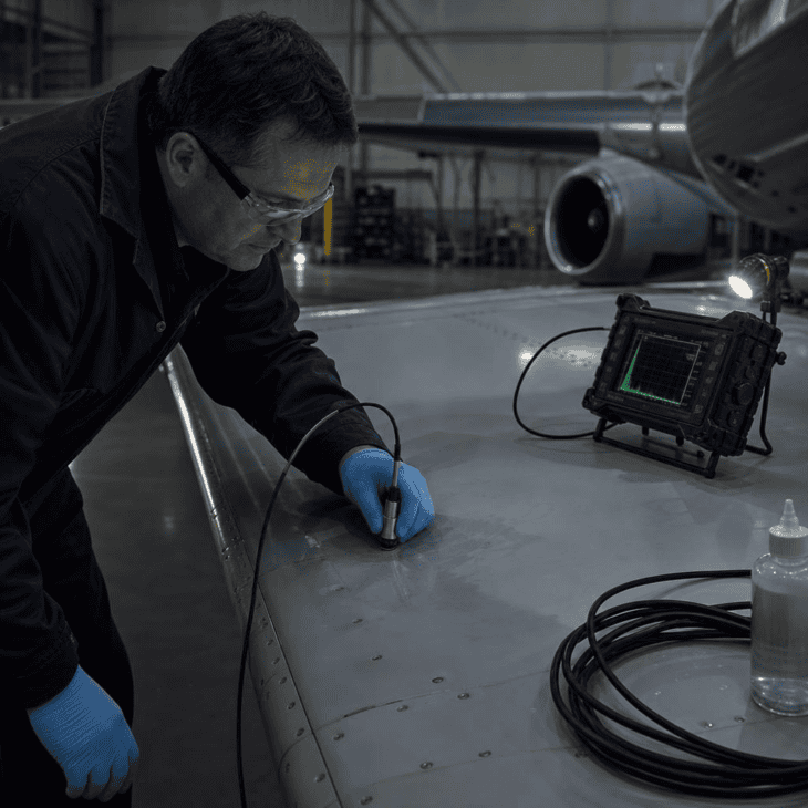 NDT methods find cracks and corrosion inside structure without taking anything apart.