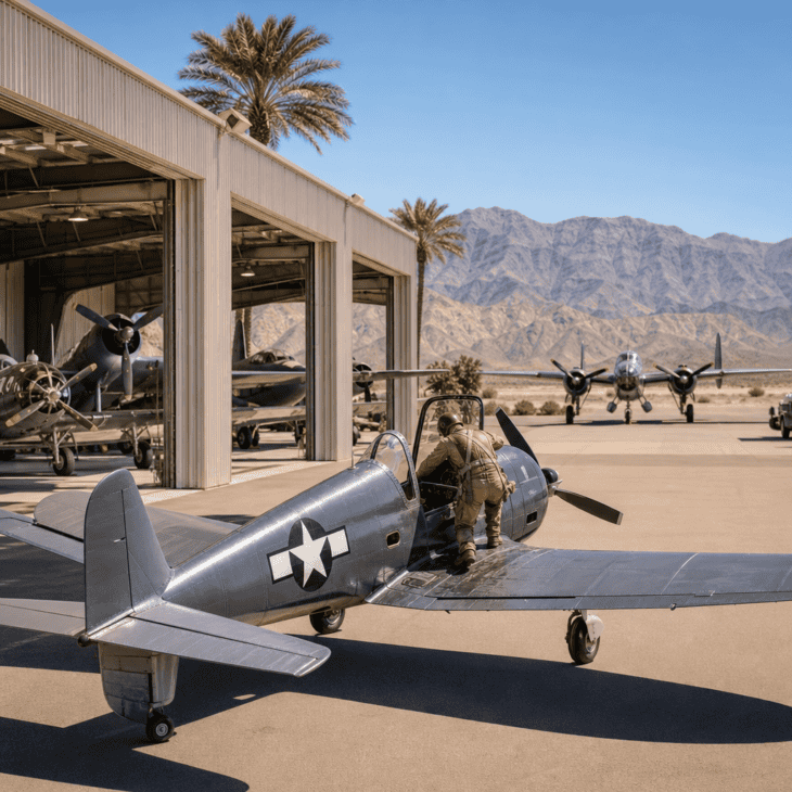 The desert collection keeps its warbirds maintained to flying standard.