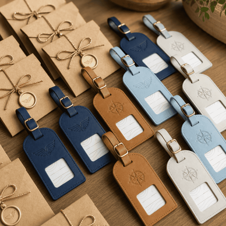 Luggage tags are useful favors that extend beyond the party.