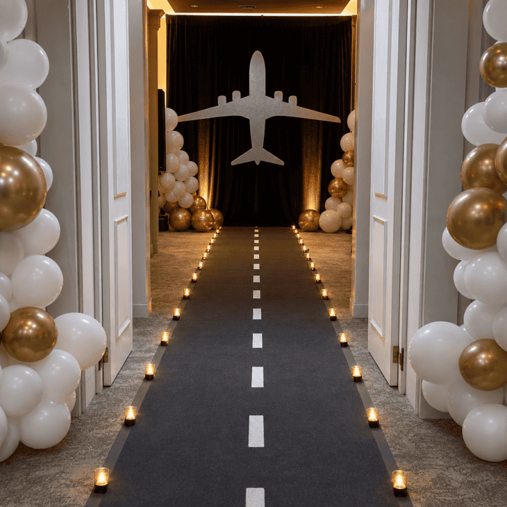 A runway entrance gives every guest a memorable arrival.
