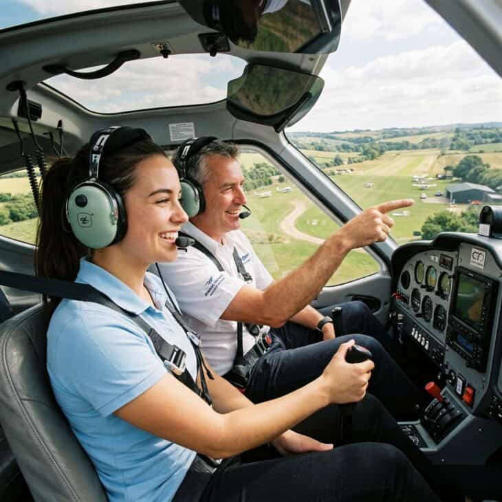 A sport pilot certificate takes less time and money than a full private pilot license.