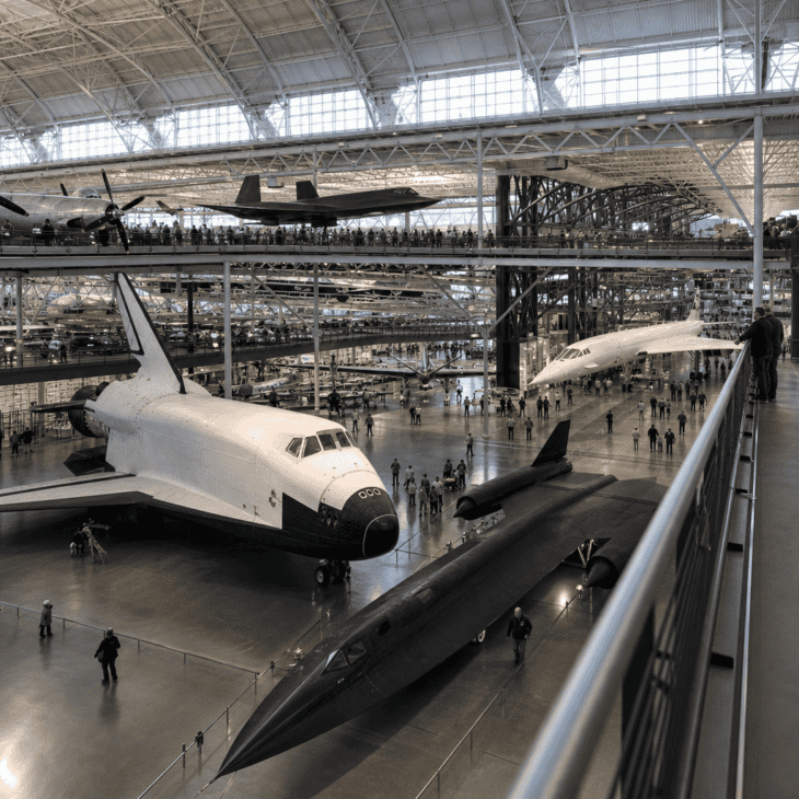 The Smithsonian's second campus holds the aircraft too large for the Mall.