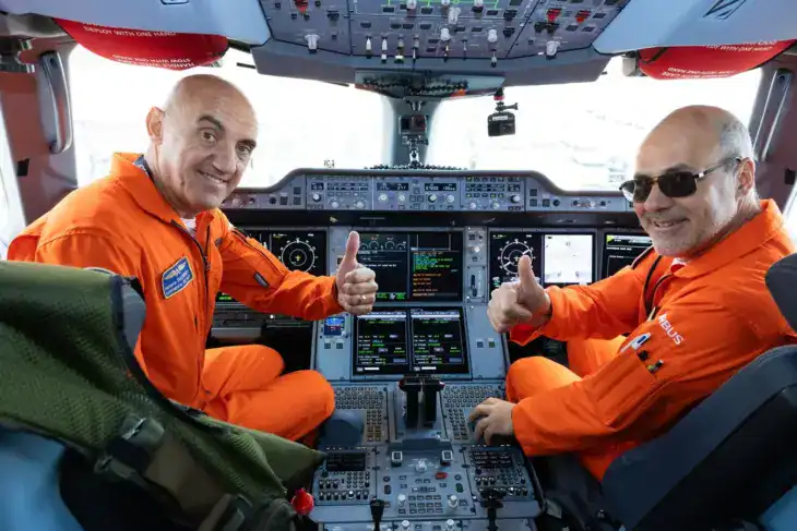 A350F first flight crew