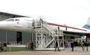Concorde G-AXDN outside during the construction of Duxford new hanger in 2005