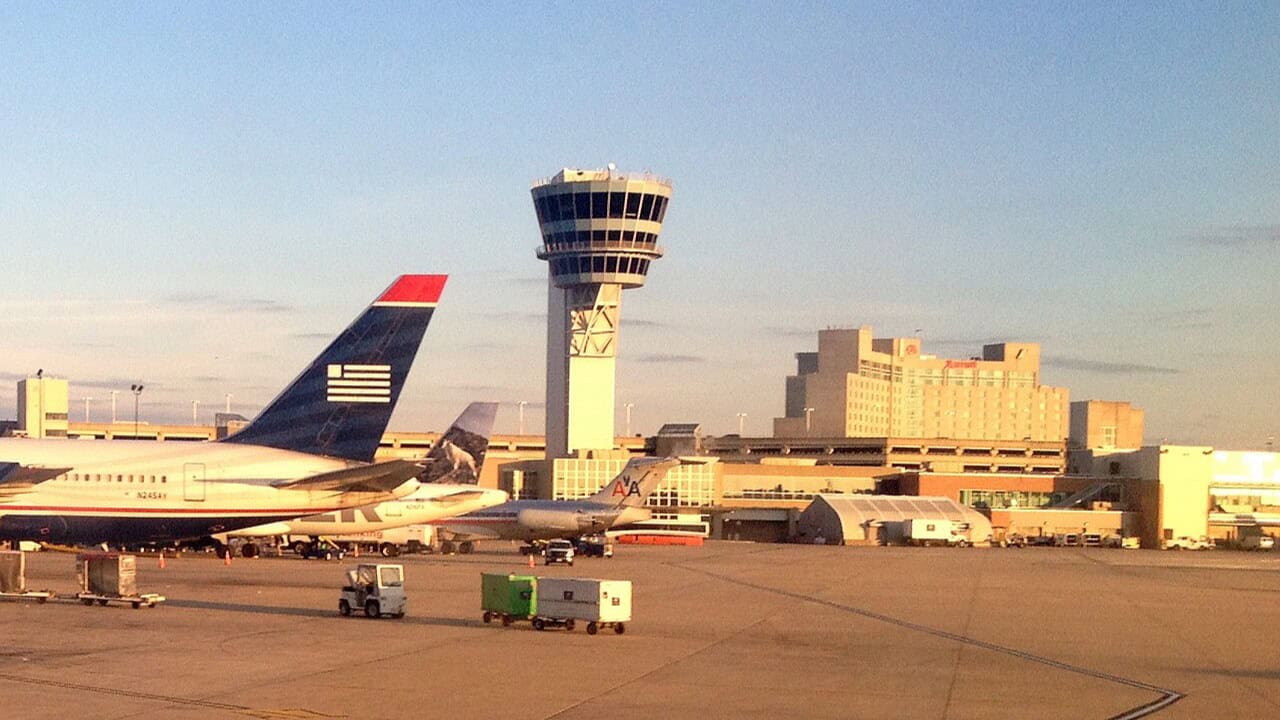 Control tower at Philadelphia International Airport PHL-16x9
