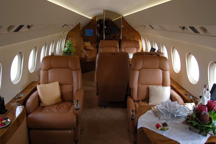 Dassault Falcon 900EX interior cabin