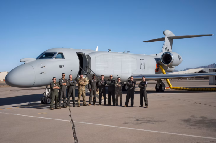 EA 37B completes first training sortie