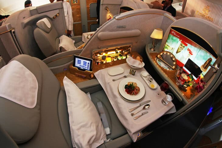 First Class Private Suites on Emirates Airbus A380