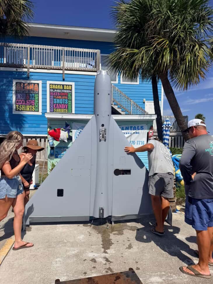Fishing charter pulls a Shahed-Style drone out of the Gulf 2
