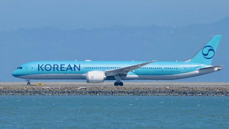 HL8571 Korean Airlines Boeing 787-10 Dreamliner departing SFO