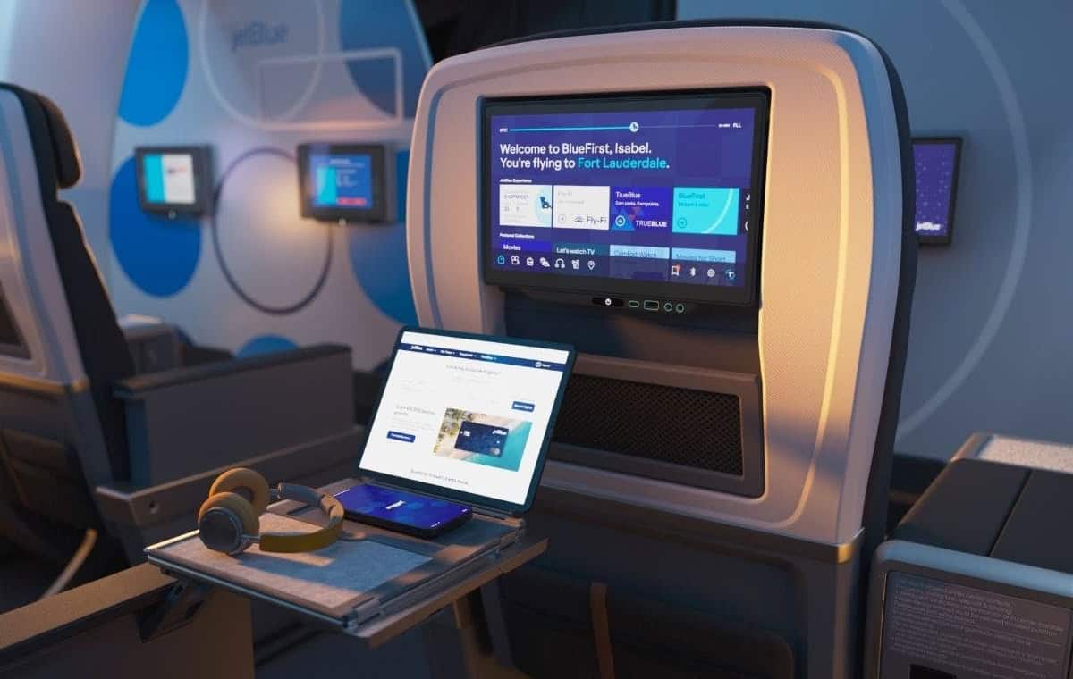 JetBlue BlueFirst BlueFirst bluetooth connectivity