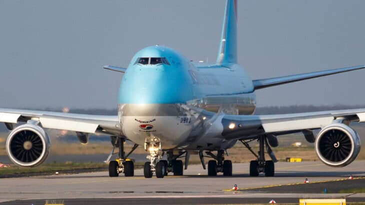 Korean Air Cargo Boeing 747-8F (HL7617) at Frankfurt Airport