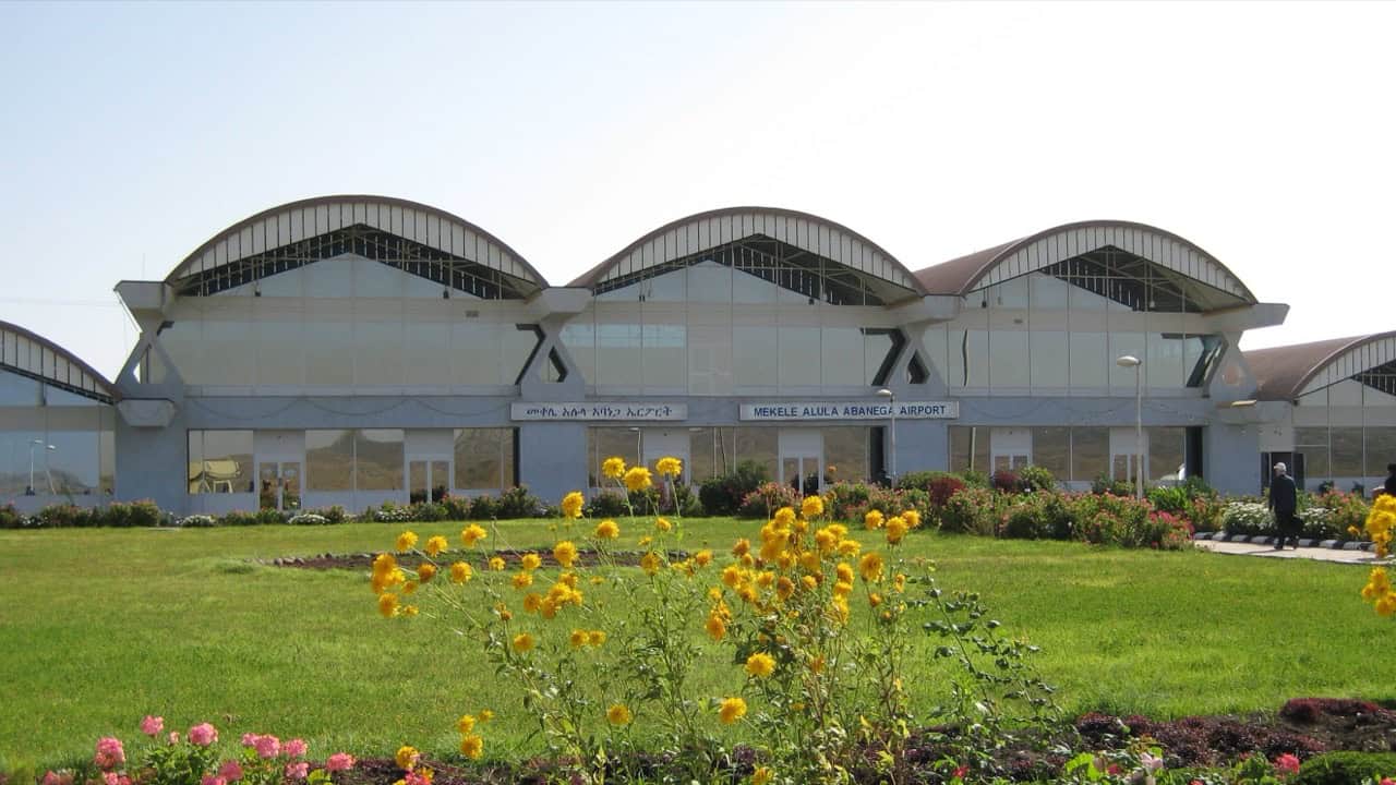 Mekelle Airport seen from the runway-16x9