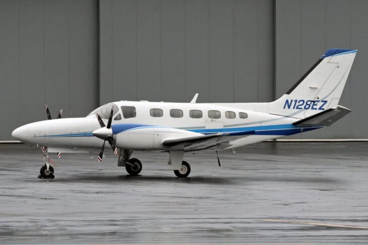 N128EZ Cessna 441 Conquest at Anchorage Ted Stevens International Airport on 15 July 2026