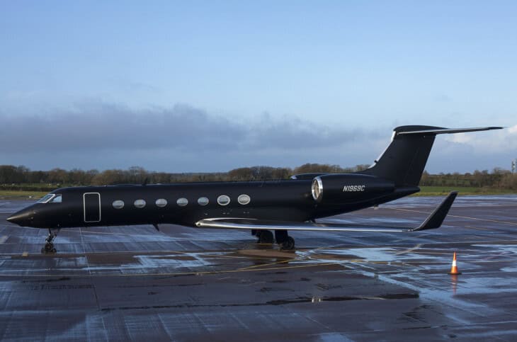 N1969C Gulfstream 550 Silver Air