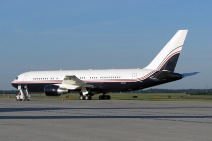 N2767 Boeing 767-238ER seen in 2012