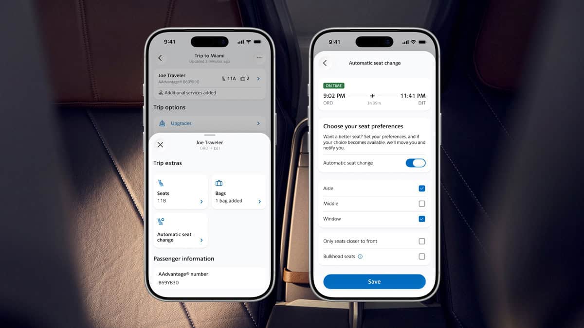 New American Airlines app