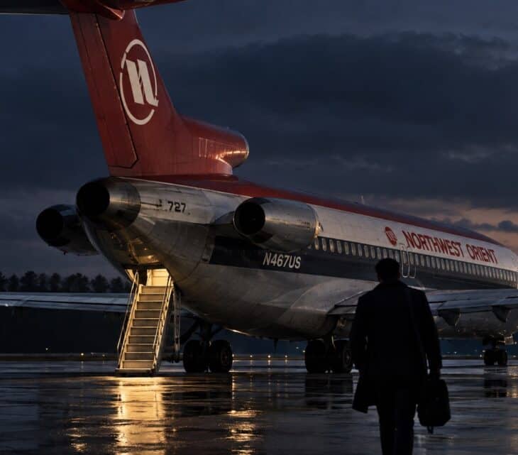 Northwest Orient 727 rear airstairs