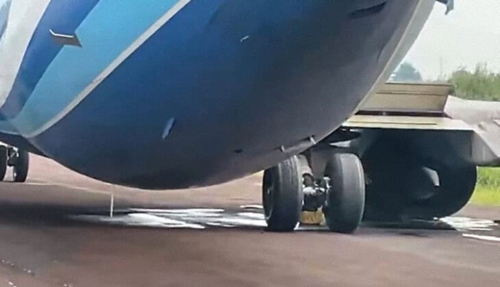 Serve Air Cargo 737's Right Main Gear Collapse