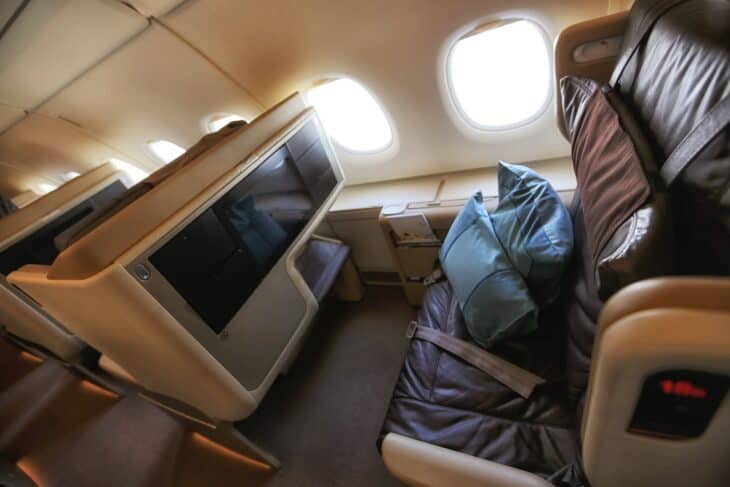 Singapore A380 Business Class