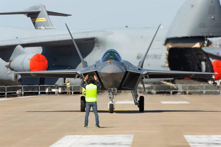 Taxiing KF-21 prototype at Seoul ADEX 2023