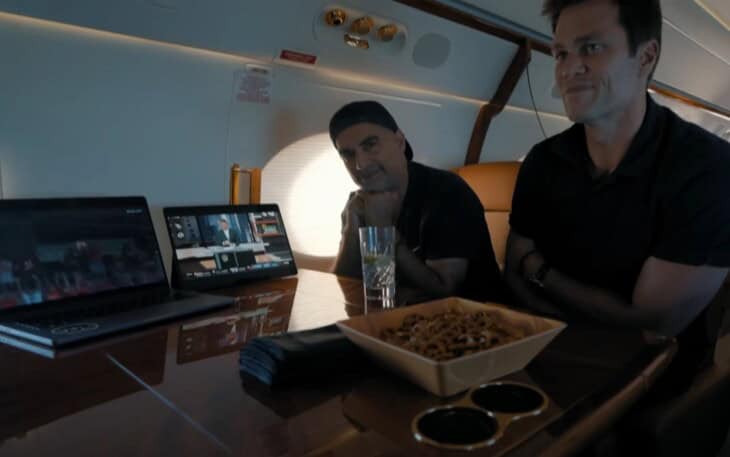 Tom Brady in private jet