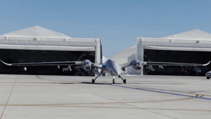 Turkish Bayraktar Akinci unmanned combat aircraft firing a UAV-300 air-launched ballistic missile over the Black Sea 4