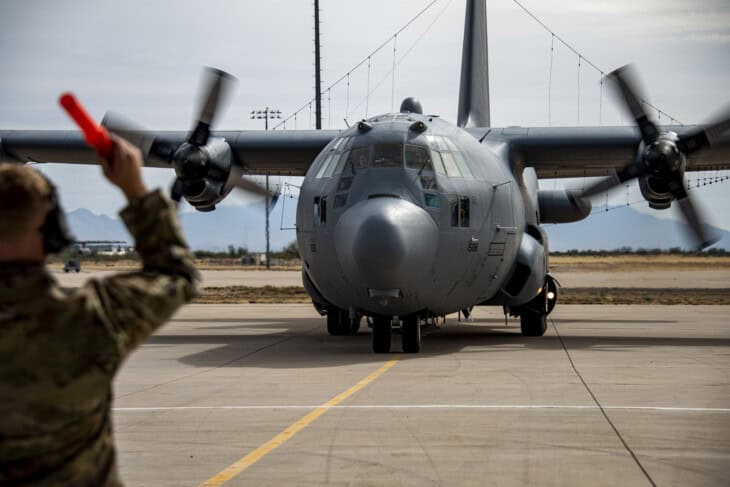 U.S. Air Force EC 130H Compass Call final flight
