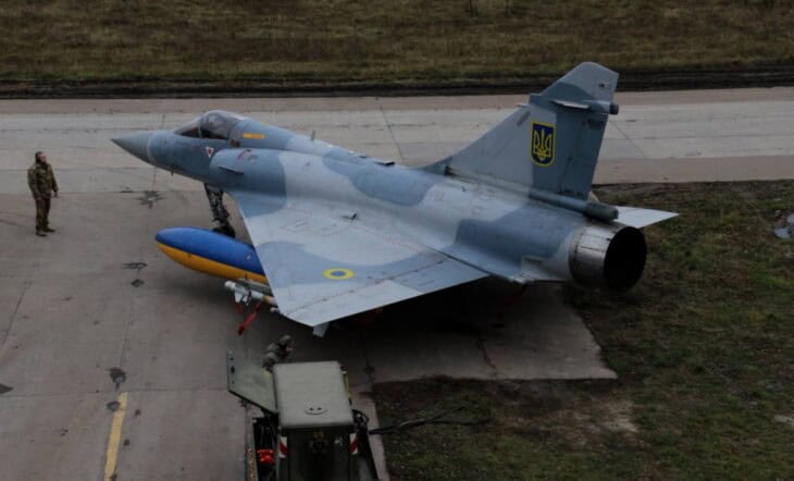 Ukrainian Mirage 2000-5F rear view